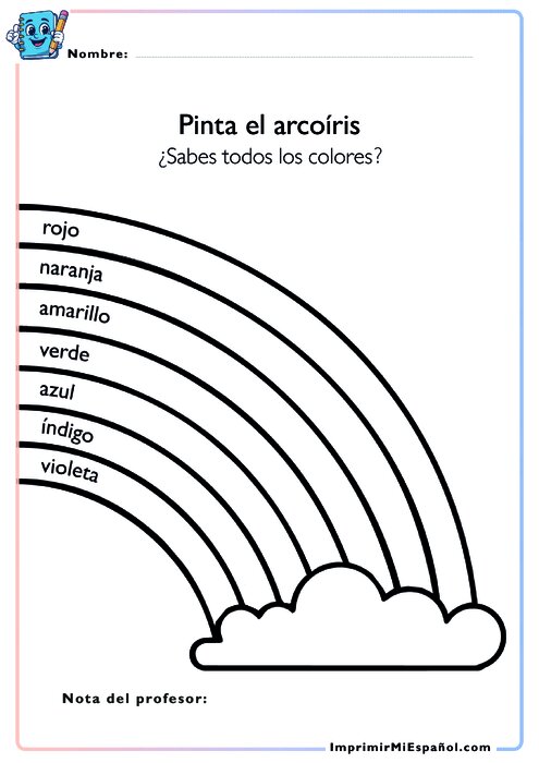 Pinta el arcoíris