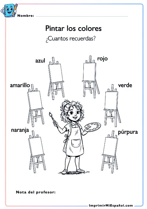 Pintar los colores