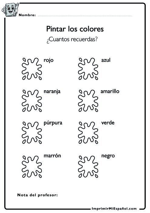 Para colorear